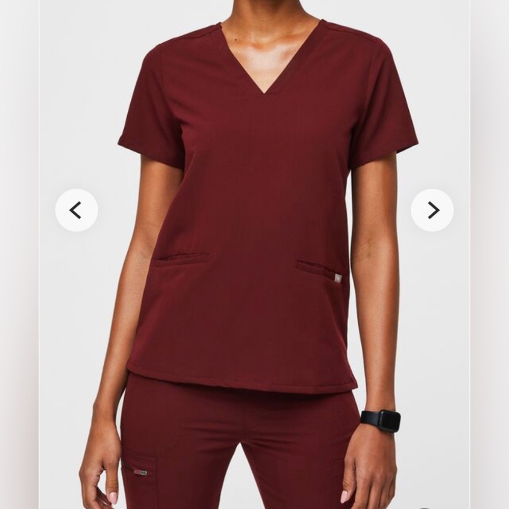 Figs Casma Burgundy top size XXS